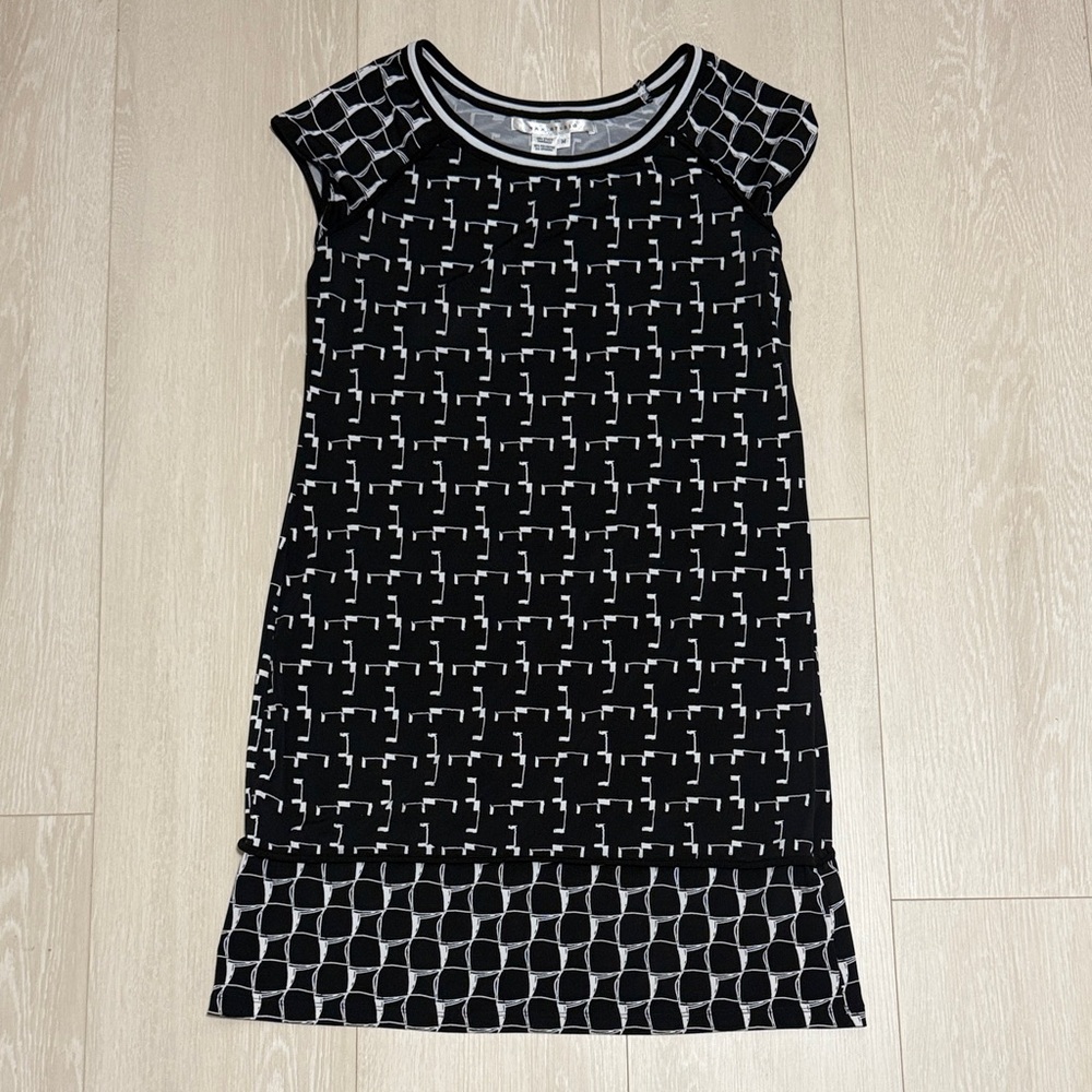 3/$10 Max Studio Black Dress with White Pattern